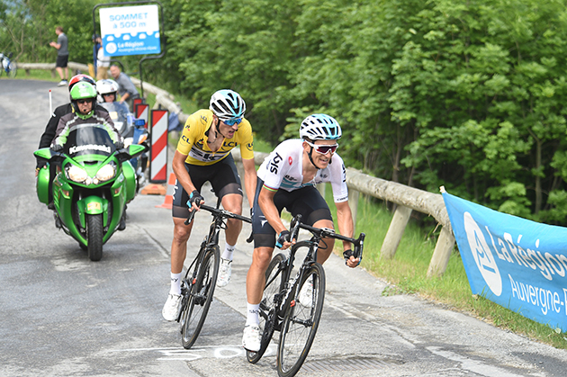 Gianni Moscon and Micahl Kwiatkowski